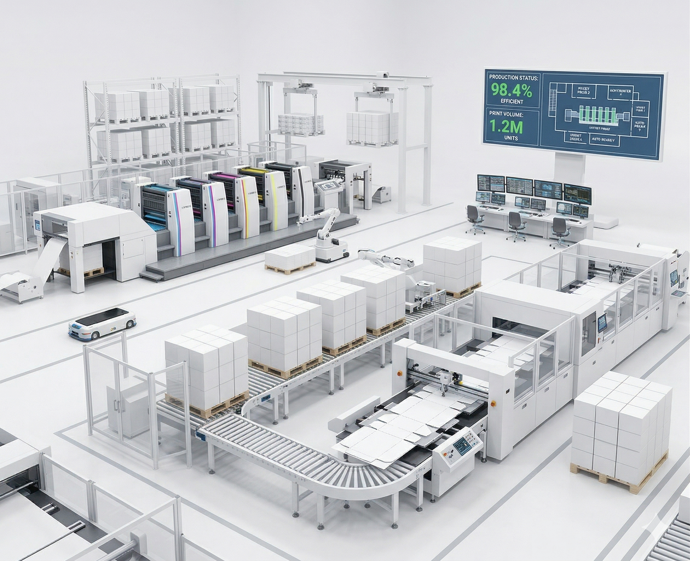 Integrated packaging production facility